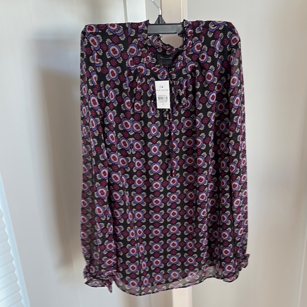 Sheer Floral Blouse